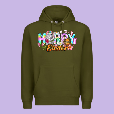 Happy Easter Premium Hoodie Designed By Cowhidedigitalart