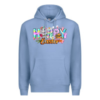Colony Blue Happy Easter Premium Hoodie - CowhideDigitalArt