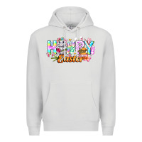 Dove Grey Happy Easter Premium Hoodie - CowhideDigitalArt