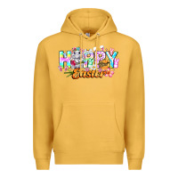 Mustard Happy Easter Premium Hoodie - CowhideDigitalArt