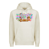 Oatmeal Heather Happy Easter Premium Hoodie - CowhideDigitalArt