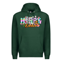 Sports Green Happy Easter Premium Hoodie - CowhideDigitalArt