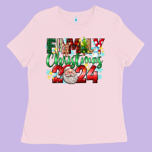 Family Christmas 2024 Ladies Tee Designed By Texasbilliewilder
