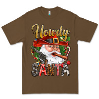 Cacao Howdy Santa Premium Tee - NancyCooperArtShop