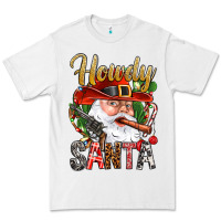 White Howdy Santa Premium Tee - NancyCooperArtShop