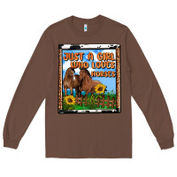 Chestnut western just a girl who loves horses Long Sleeve Tee - OliviaCreatesArt