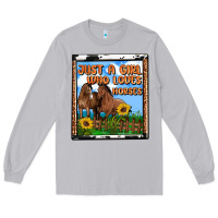Moon Dust western just a girl who loves horses Long Sleeve Tee - OliviaCreatesArt