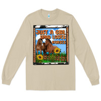 Mushroom western just a girl who loves horses Long Sleeve Tee - OliviaCreatesArt