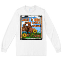 White western just a girl who loves horses Long Sleeve Tee - OliviaCreatesArt