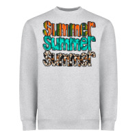 Heather Grey summer western Heavyweight Sweatshirt - RacoonDesign