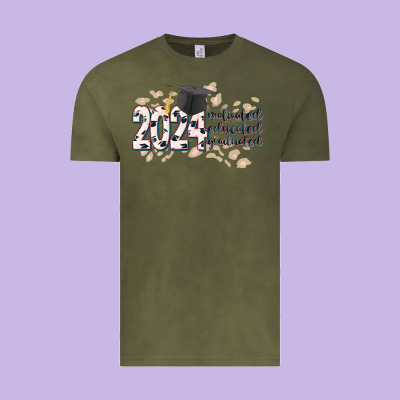 2024 Motivated Educated Graduated Vintage Tee Designed By Cowgirlartshop