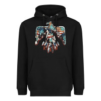 Black American flag thunderbird Heavyweight Hoodie - BarkalooDesign