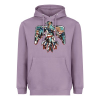 Lavender American flag thunderbird Heavyweight Hoodie - BarkalooDesign