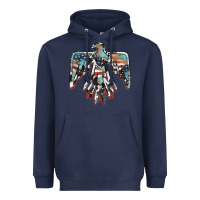 Navy American flag thunderbird Heavyweight Hoodie - BarkalooDesign