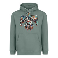 Sage American flag thunderbird Heavyweight Hoodie - BarkalooDesign