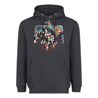 Smoke American flag thunderbird Heavyweight Hoodie - BarkalooDesign