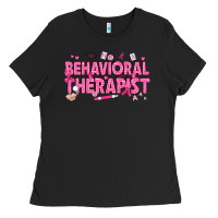 Black Breast Cancer behavioral therapist Ladies Tee - texasbilliewilder