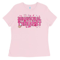 Bubblegum Pink Breast Cancer behavioral therapist Ladies Tee - texasbilliewilder