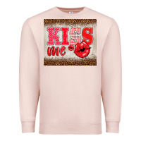 Pale Pink valentine's day kiss me Premium Sweatshirt - BarkalooDesign
