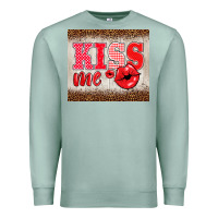 Seafoam valentine's day kiss me Premium Sweatshirt - BarkalooDesign
