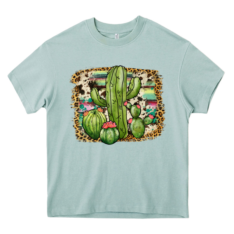 Serape Cowhide Cactus Heavy Core Tee by JahusDesignShop | Teevron