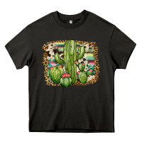 Asphalt serape cowhide cactus Heavy Core Tee - JahusDesignShop