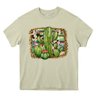Mossy serape cowhide cactus Heavy Core Tee - JahusDesignShop