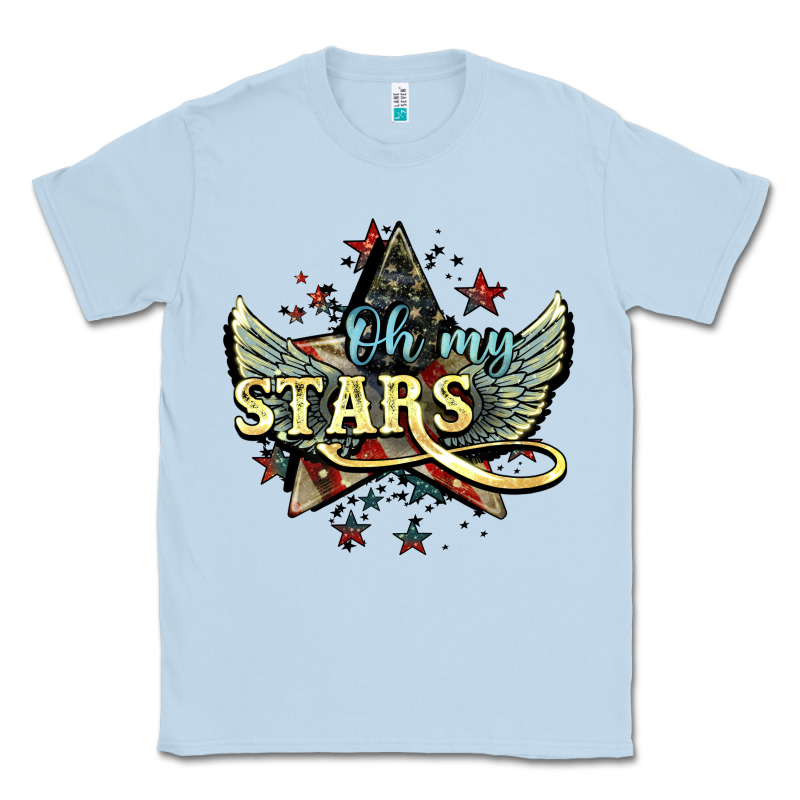 Oh My Stars America Wings 4th Of July Classic Tee by HowdyJamesFarm | Teevron