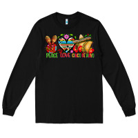Black Peace love cinco de mayo Long Sleeve Tee - FaDigitalArtStudio
