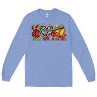Colony Blue Peace love cinco de mayo Long Sleeve Tee - FaDigitalArtStudio