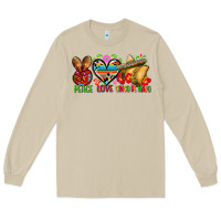Mushroom Peace love cinco de mayo Long Sleeve Tee - FaDigitalArtStudio