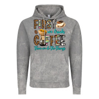 Cloud Rock first we drink coffee then we do the things Vintage Hoodie - OliviaCreatesArt