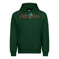 Forest Green christmas cross Urban Hoodie - AdoDesignShop