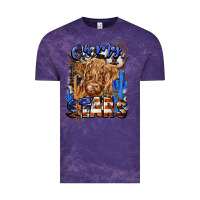 Cloud Purple oh my stars Vintage Tee - CowGirlArtShop