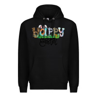 Black Happy Easter Premium Hoodie - CowhideDigitalArt