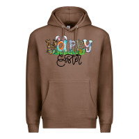 Chestnut Happy Easter Premium Hoodie - CowhideDigitalArt