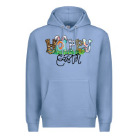 Colony Blue Happy Easter Premium Hoodie - CowhideDigitalArt