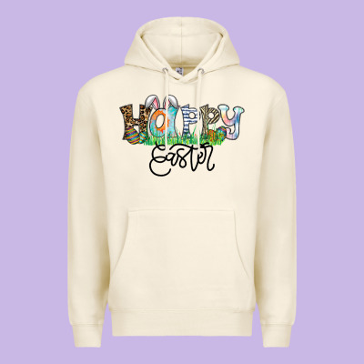 Happy Easter Premium Hoodie Designed By Cowhidedigitalart
