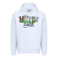 White Happy Easter Premium Hoodie - CowhideDigitalArt