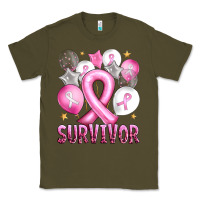 Army Green Balloons cancer ribbon survivor Classic Tee - Artiststas