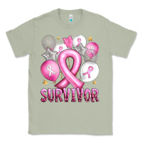 Matcha Balloons cancer ribbon survivor Classic Tee - Artiststas