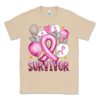Mushroom Balloons cancer ribbon survivor Classic Tee - Artiststas