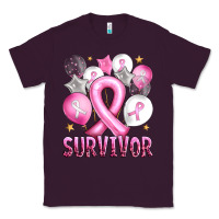 Plum Balloons cancer ribbon survivor Classic Tee - Artiststas