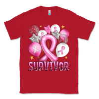 Red Balloons cancer ribbon survivor Classic Tee - Artiststas