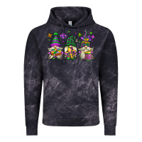 Cloud Black mardi gras gnomes Vintage Hoodie - OliviaCreatesArt