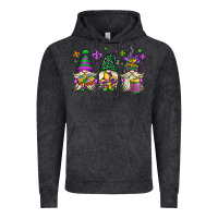 Vintage Black mardi gras gnomes Vintage Hoodie - OliviaCreatesArt