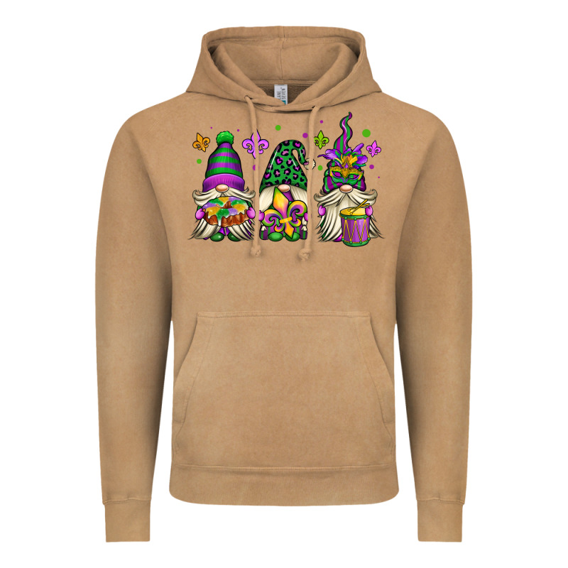 Mardi Gras Gnomes Vintage Hoodie by OliviaCreatesArt | Teevron
