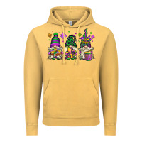 Vintage Mustard mardi gras gnomes Vintage Hoodie - OliviaCreatesArt