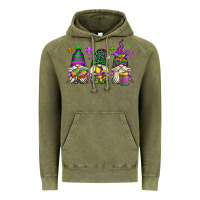 Vintage Olive mardi gras gnomes Vintage Hoodie - OliviaCreatesArt