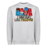 Heather Grey tasted like freedom Heavyweight Sweatshirt - RacoonDesign